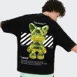 画像7: kaws hip hop oversized T-shirt T-shirt　ユニセックス 男女兼用 カウズヒップホップオーバーサイズ半袖Tシャツ (7)