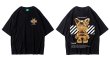 画像4: kaws hip hop oversized T-shirt T-shirt　ユニセックス 男女兼用 カウズヒップホップオーバーサイズ半袖Tシャツ (4)