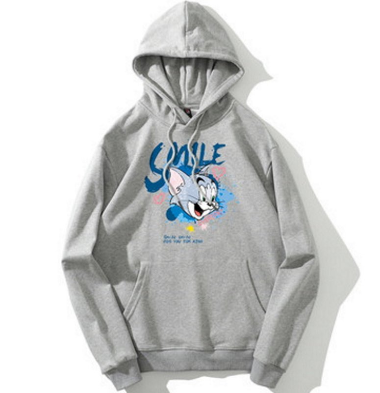 画像1: Tom and Jerry Hoodie Sweatshirt　ユニセックス 男女兼用トムとジェリーフーディートム＆ジェリーフーディー パーカー (1)