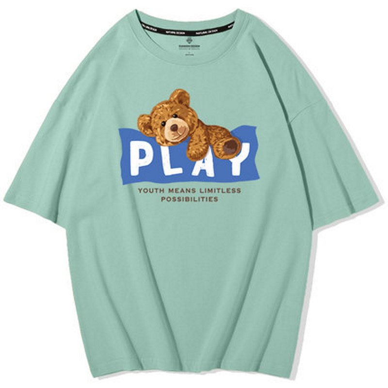 画像4: PLAY bear Short Sleeve T-shirt ユニセックス 男女兼用PLAYベア半袖Tシャツ (4)