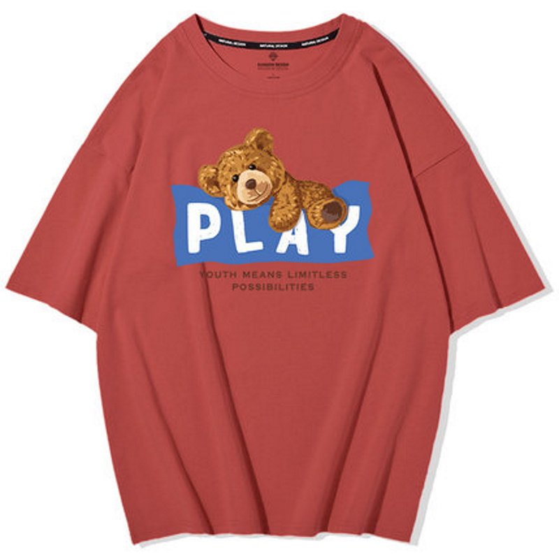 画像5: PLAY bear Short Sleeve T-shirt ユニセックス 男女兼用PLAYベア半袖Tシャツ (5)