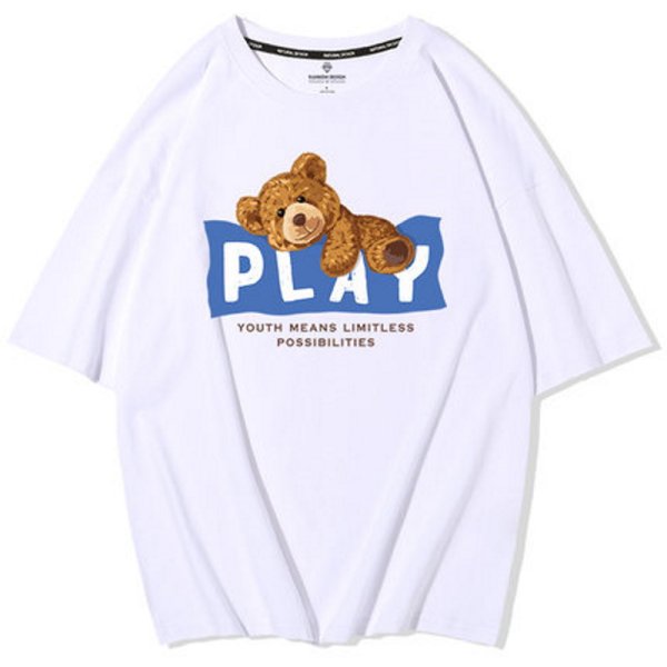 画像1: PLAY bear Short Sleeve T-shirt　ユニセックス 男女兼用PLAYベア半袖Tシャツ (1)