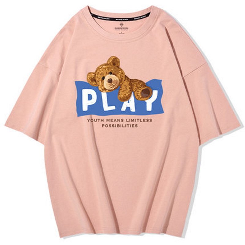 画像8: PLAY bear Short Sleeve T-shirt ユニセックス 男女兼用PLAYベア半袖Tシャツ (8)