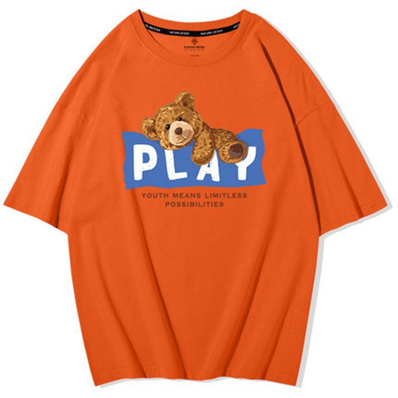 画像7: PLAY bear Short Sleeve T-shirt ユニセックス 男女兼用PLAYベア半袖Tシャツ (7)
