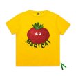 画像5:  Red turnipprint short-sleeved T-shirt 　ユニセックス 男女兼用レッドターニップ赤カブプリント半袖Tシャツ (5)