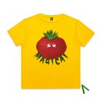 画像5:  Red turnipprint short-sleeved T-shirt 　ユニセックス 男女兼用レッドターニップ赤カブプリント半袖Tシャツ (5)
