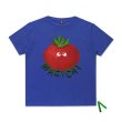 画像6:  Red turnipprint short-sleeved T-shirt 　ユニセックス 男女兼用レッドターニップ赤カブプリント半袖Tシャツ (6)