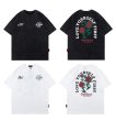 画像7: heavy work old flower short-sleeved T-shirt 　ユニセックス 男女兼用ヘビーワークオールドフラワー半袖Tシャツ (7)