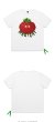 画像15:  Red turnipprint short-sleeved T-shirt 　ユニセックス 男女兼用レッドターニップ赤カブプリント半袖Tシャツ (15)