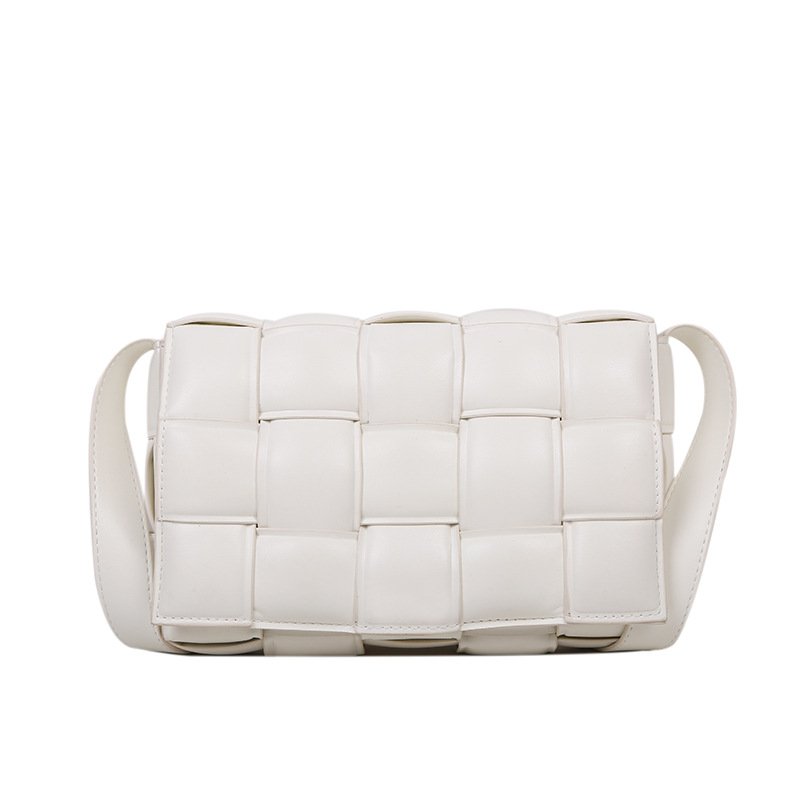 画像2: Plaid leather tote shoulder bag　レザー編み込みメッシュトートショルダーバッグ (2)