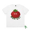 画像2:  Red turnipprint short-sleeved T-shirt 　ユニセックス 男女兼用レッドターニップ赤カブプリント半袖Tシャツ (2)