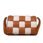 画像11: Plaid leather tote shoulder bag　レザー編み込みメッシュトートショルダーバッグ (11)