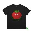 画像4:  Red turnipprint short-sleeved T-shirt 　ユニセックス 男女兼用レッドターニップ赤カブプリント半袖Tシャツ (4)