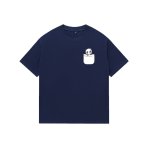 画像8: Imitation pocket  panda print short-sleeved T-shirt 　ユニセックス 男女兼用ポケットパンダ半袖Tシャツ (8)