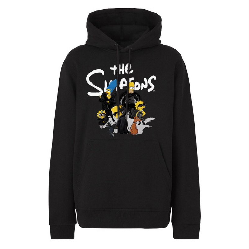 画像1: Rock Simpson Family Black Hoodie　 ユニセックス 男女兼用ロックシンプソンファミリーブラックフーディー パーカー (1)