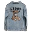 画像1: HAPPY BOY bear Denim G Jean jacket blouson  ユニセックス 男女兼用HAPPY BOYベア熊デニムジャケット Gジャン ブルゾン (1)