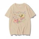 画像8: SpongeBob×nasa short-sleeved T-shirt 　ユニセックス 男女兼用スポンジボブ×ナサ プリント半袖Tシャツ (8)