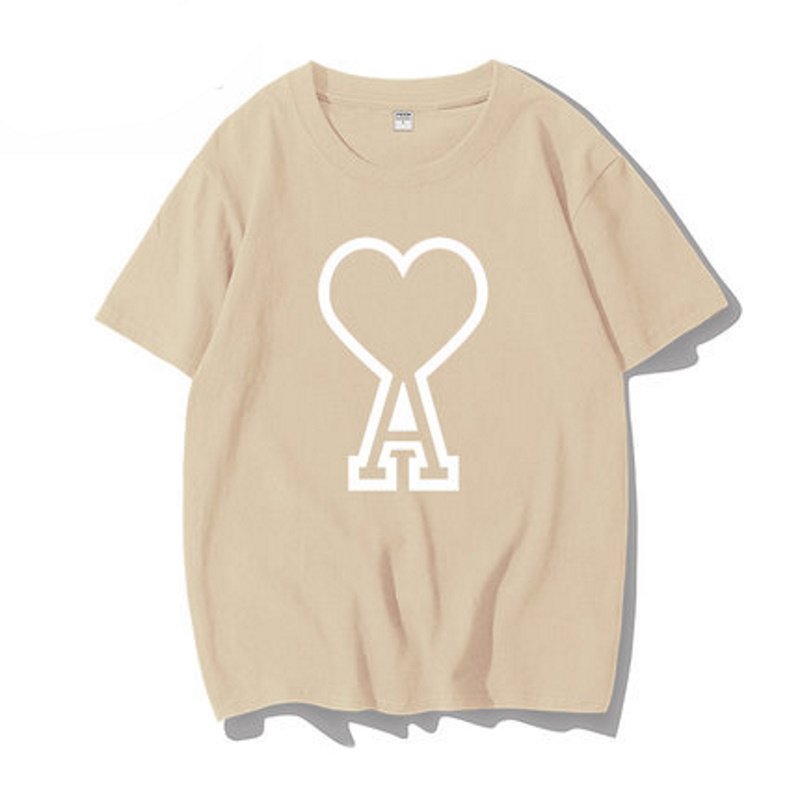画像8: Love letters short-sleeved T-shirt  ユニセックス 男女兼用ラブ&Aプリント半袖Tシャツ (8)