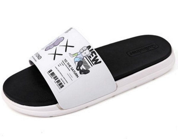 画像1: kaws flip flops soft bottom sandals slippers Beach sandals 　ユニセックス男女兼用カウズ フリップフロップ  シャワー ビーチ サンダル (1)