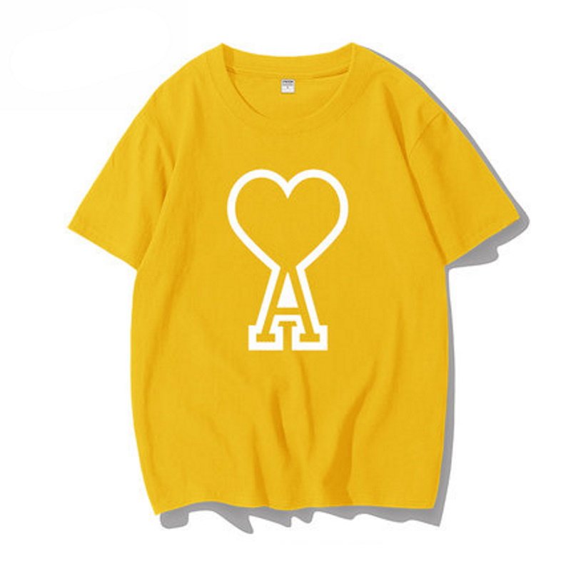 画像12: Love letters short-sleeved T-shirt  ユニセックス 男女兼用ラブ&Aプリント半袖Tシャツ (12)