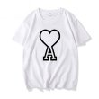 画像3: Love letters short-sleeved T-shirt 　ユニセックス 男女兼用ラブ＆Aプリント半袖Tシャツ (3)