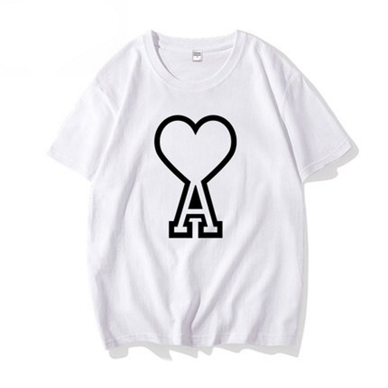 画像3: Love letters short-sleeved T-shirt  ユニセックス 男女兼用ラブ&Aプリント半袖Tシャツ (3)