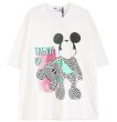 画像1: Hidden Mickey Bear  print short-sleeved T-shirt 　ユニセックス 男女兼用隠れミッキーベアプリント半袖Tシャツ (1)