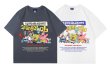 画像9: Sponge Bob character print short-sleeved T-shirt 　ユニセックス 男女兼用スポンジボブキャラクタープリント半袖Tシャツ (9)