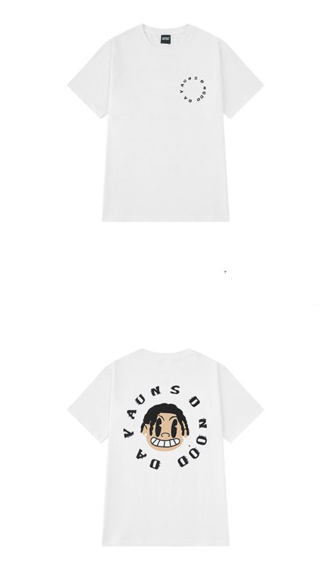 画像4: Hip hop circle logo & boy print short-sleeved T-shirt  ユニセックス 男女兼用ヒップホップサークルロゴ&ボーイプリント半袖Tシャツ (4)
