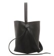 画像2:  Texture bag bucket shoulder tote bag　レザーバケットテクスチャートートショルダーバッグ (2)