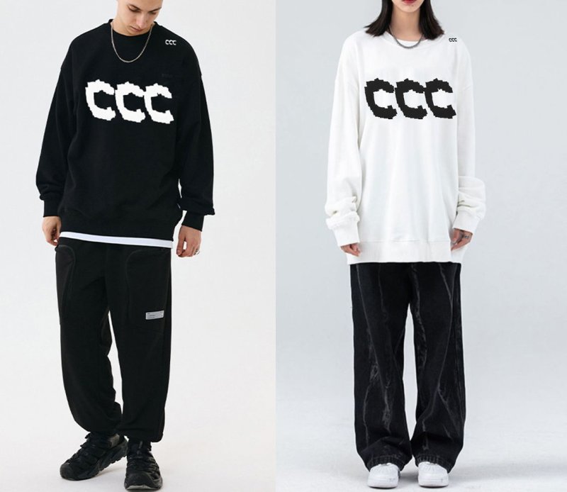 画像3: 3C print pullover trainer Long Sleeve pullover trainer  ユニセックス 男女兼用3Cプリントプルオーバートレーナー (3)