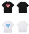 画像3: Broken Heart  print short Sleeve t-shirt　ユニセックス 男女兼用ブロークンハートプリントTシャツ (3)