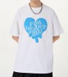 画像5: Broken Heart  print short Sleeve t-shirt　ユニセックス 男女兼用ブロークンハートプリントTシャツ (5)