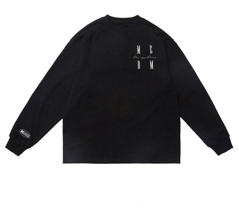 画像3: MEDM Long Sleeve T-shirt ユニセックス 男女兼用MEDM刺繍長袖Tシャツ (3)