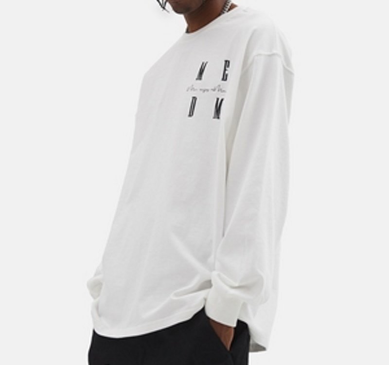 画像2: MEDM Long Sleeve T-shirt ユニセックス 男女兼用MEDM刺繍長袖Tシャツ (2)