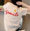 画像7: Smile Face Mona Lisa  print T-SHIRT  スマイルフェイスモナリザペイント半袖Tシャツ  (7)
