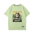 画像5: Spoofing Mona Lisa Panda printing short Sleeve t-shirt　ユニセックス 男女兼用なりすましモナリザパンダプリントTシャツ (5)