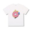画像2: Homer Simpson & Donuts printing short Sleeve t-shirt　ユニセックス 男女兼用ホーマーシンプソン&ドーナツプリントTシャツ (2)