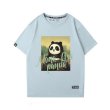 画像4: Spoofing Mona Lisa Panda printing short Sleeve t-shirt　ユニセックス 男女兼用なりすましモナリザパンダプリントTシャツ (4)