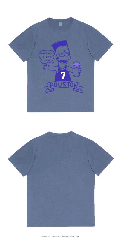 画像8: Bart Simpson handwritten illustration short Sleeve t-shirt　ユニセックス 男女兼用バートシンプソンiイラストプリント半袖Tシャツ (8)