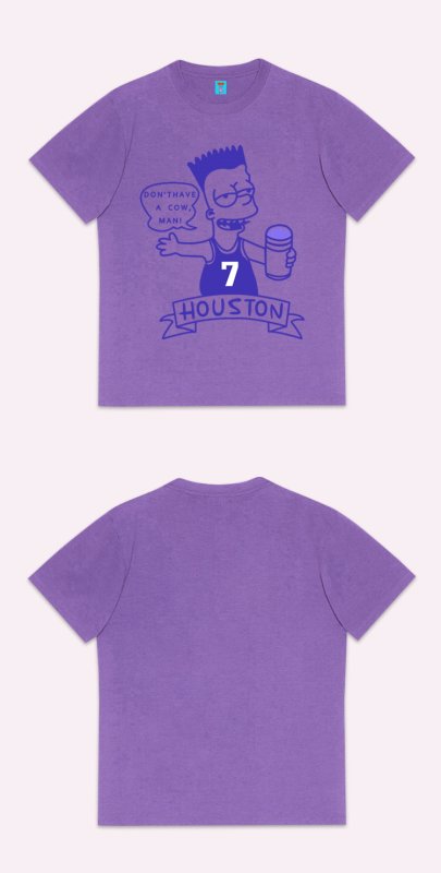 画像9: Bart Simpson handwritten illustration short Sleeve t-shirt　ユニセックス 男女兼用バートシンプソンiイラストプリント半袖Tシャツ (9)