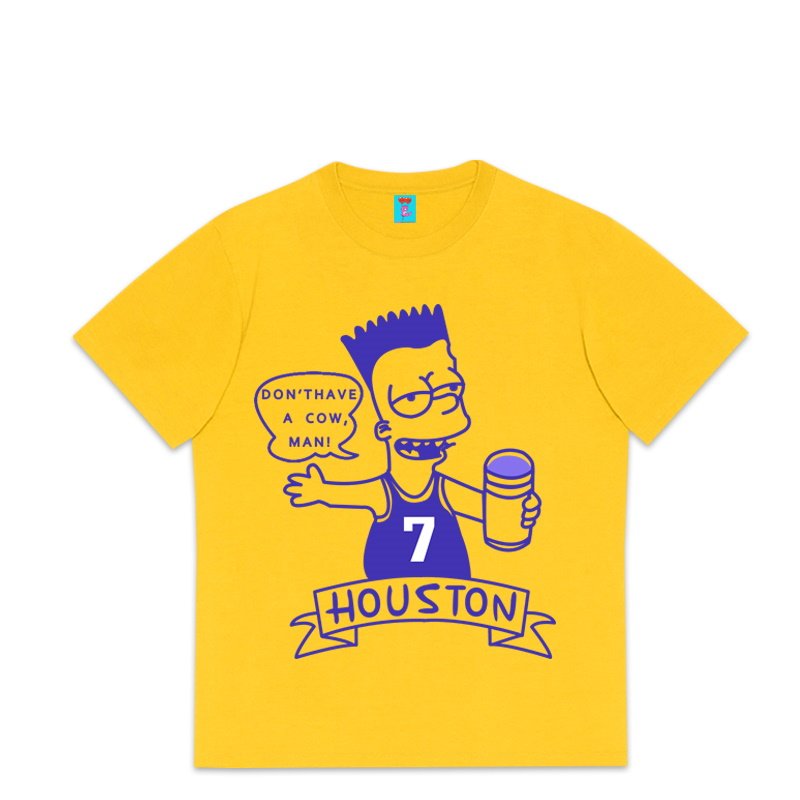 画像6: Bart Simpson handwritten illustration short Sleeve t-shirt　ユニセックス 男女兼用バートシンプソンiイラストプリント半袖Tシャツ (6)