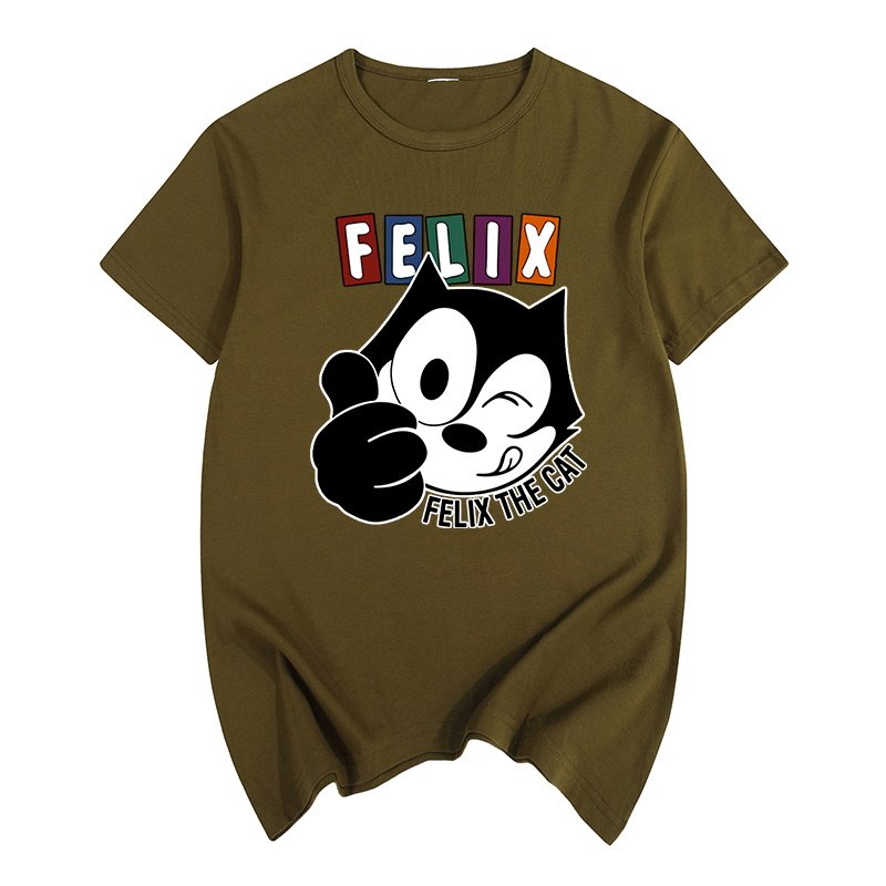 画像13: Felix the cats short Sleeve t-shirt ユニセックス 男女兼用フィリックスザキャットプリント半袖Tシャツ (13)