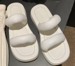 画像6: sponge cake bottom leather fairy flip-flops sandals slippers  プラットフォーム スポンジケーキフリップフロップ サンダル  (6)