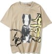 画像3: TRAVIS SCOTT × KAWS lightning joint round neck short Sleeve t-shirt　ユニセックス 男女兼用スコット×カウズTシャツ (3)