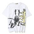 画像1: TRAVIS SCOTT × KAWS lightning joint round neck short Sleeve t-shirt　ユニセックス 男女兼用スコット×カウズTシャツ (1)