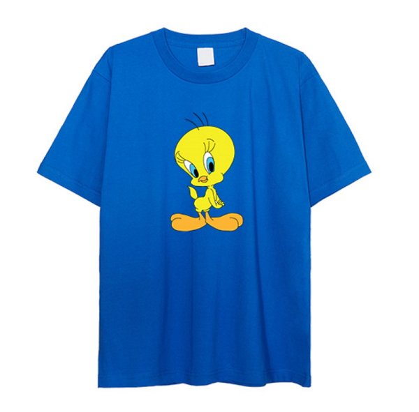 画像1:  Tweety short sleeve t-shirt　ユニセックス 男女兼用トゥイーティープリント半袖Tシャツ (1)