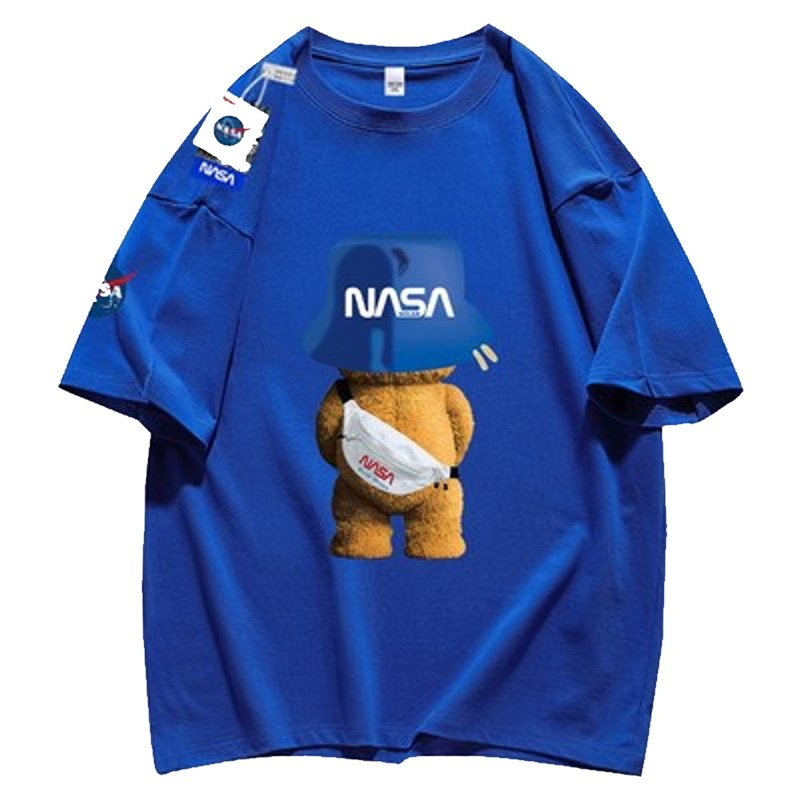 画像3: NASA SOLARNAS ASOLAR Joint short sleeve t-shirt ユニセックス 男女兼用ナサベア熊ジョイントプリント半袖Tシャツ (3)
