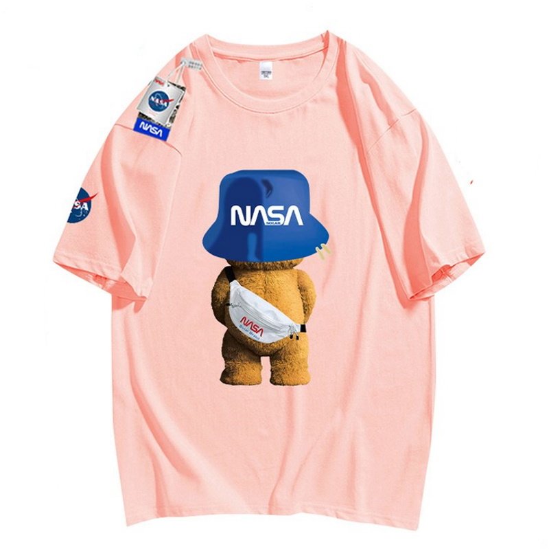 画像4: NASA SOLARNAS ASOLAR Joint short sleeve t-shirt ユニセックス 男女兼用ナサベア熊ジョイントプリント半袖Tシャツ (4)