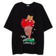 画像2: Funny portrait print t-shirts  ユニセックス 男女兼用 ファニーポートレート＆ベアプリントTシャツ (2)